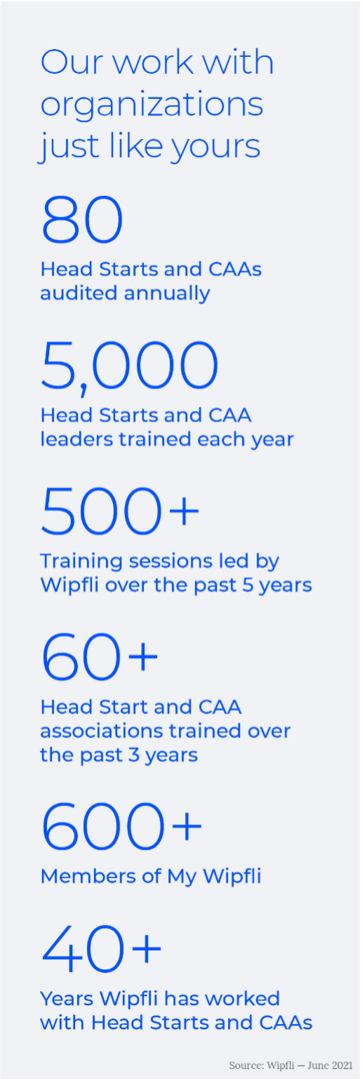 Why Head Start and Community Action Agencies rely on Wipfli