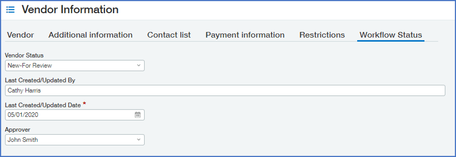 Step-by-step vendor approval workflow in Sage Intacct