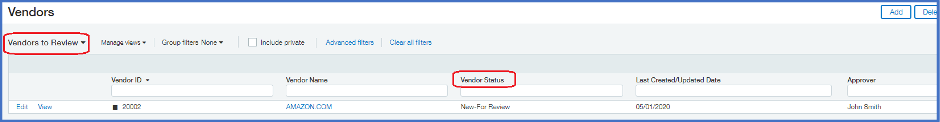 Step-by-step vendor approval workflow in Sage Intacct