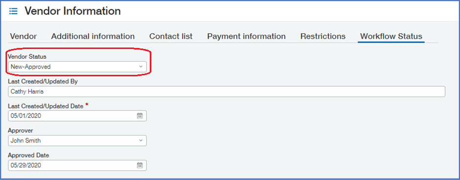 Step-by-step vendor approval workflow in Sage Intacct