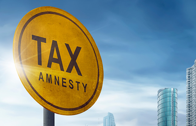 tax amnesty sign