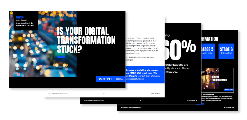 Is your digital transformation stuck e-book