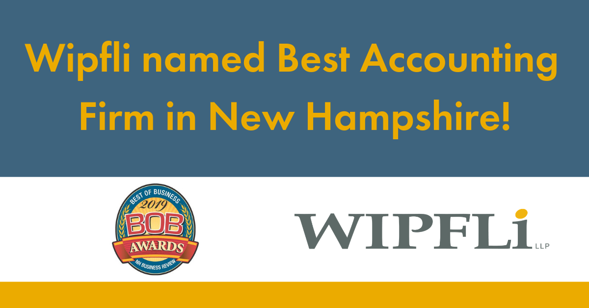 Wipfli Named Best Accounting Firm in New Hampshire by NH Business Review