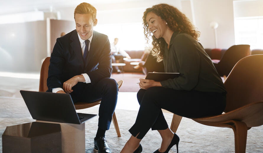 businessman and woman