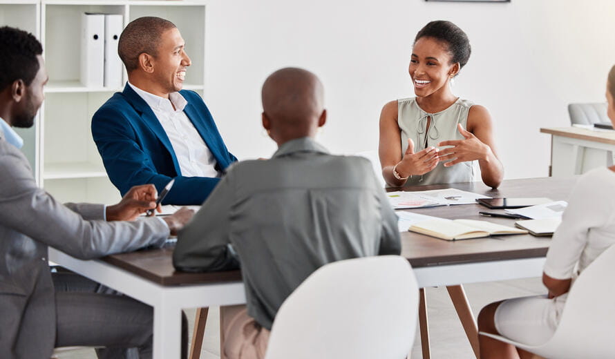 people having a meeting
