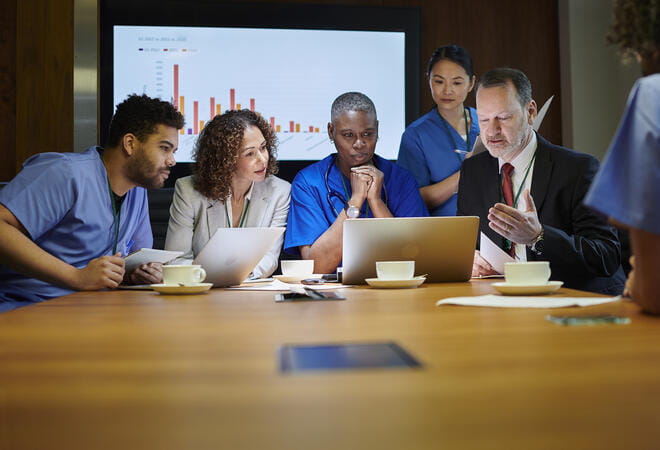 people at a conference table